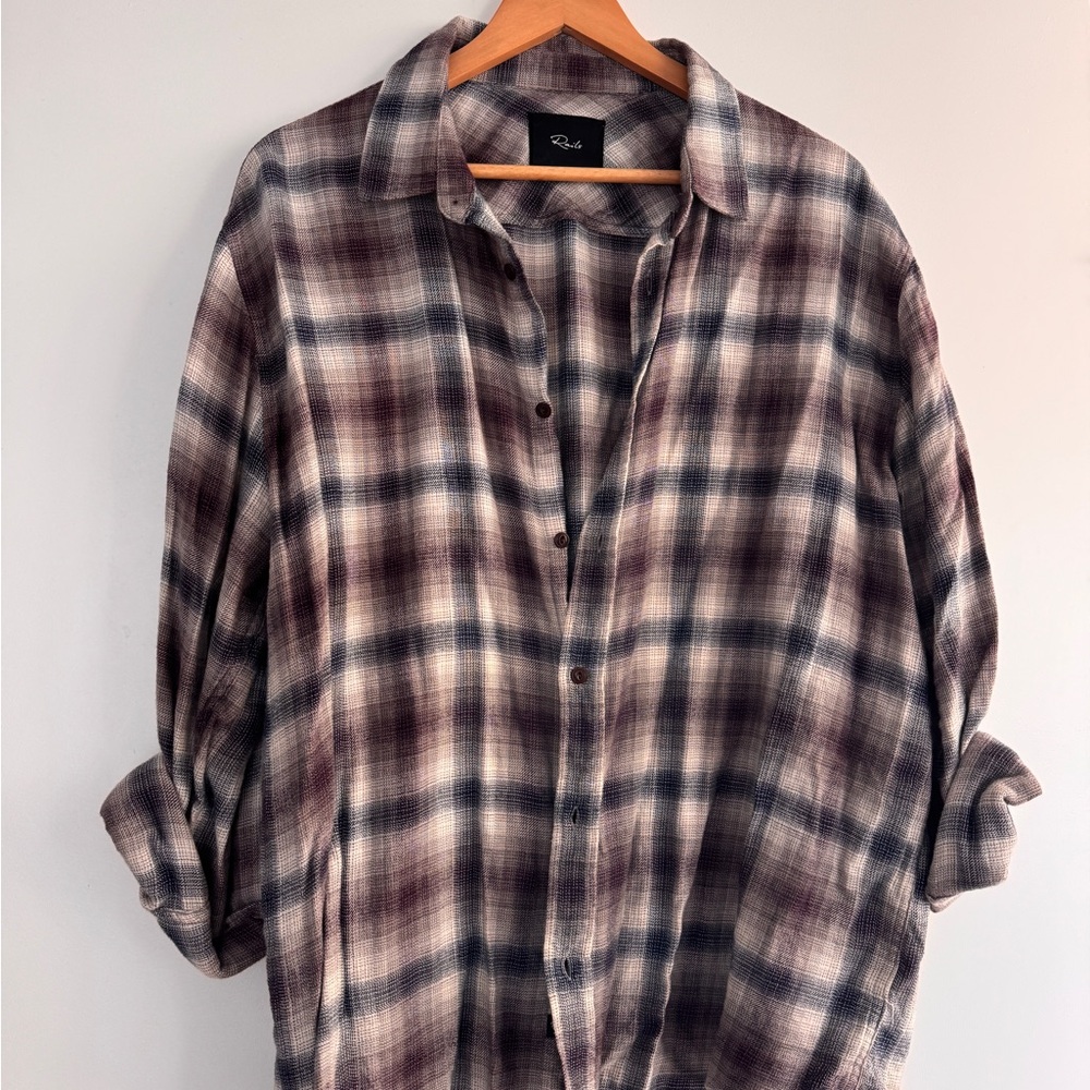 Rails Plaid Shirt - Black and Brown